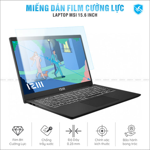 Miếng Dán Film Cường Lực Laptop MSI 15.5 inch