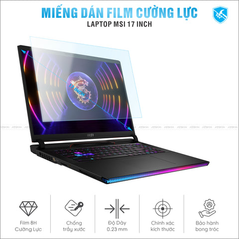 Miếng Dán Film Cường Lực Laptop MSI 17 inch