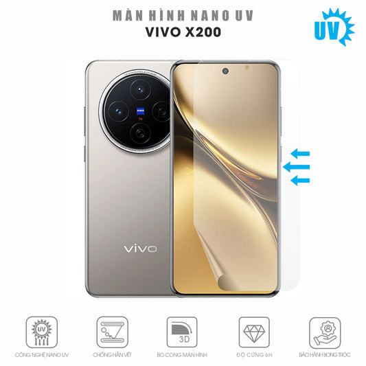 Miếng Dán Màn Hình Nano UV Vivo X200 | Pro | Pro Mini | Ultra