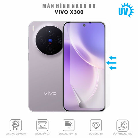 Miếng Dán Màn Hình Nano UV Vivo X300 | Pro | Ultra | X300e