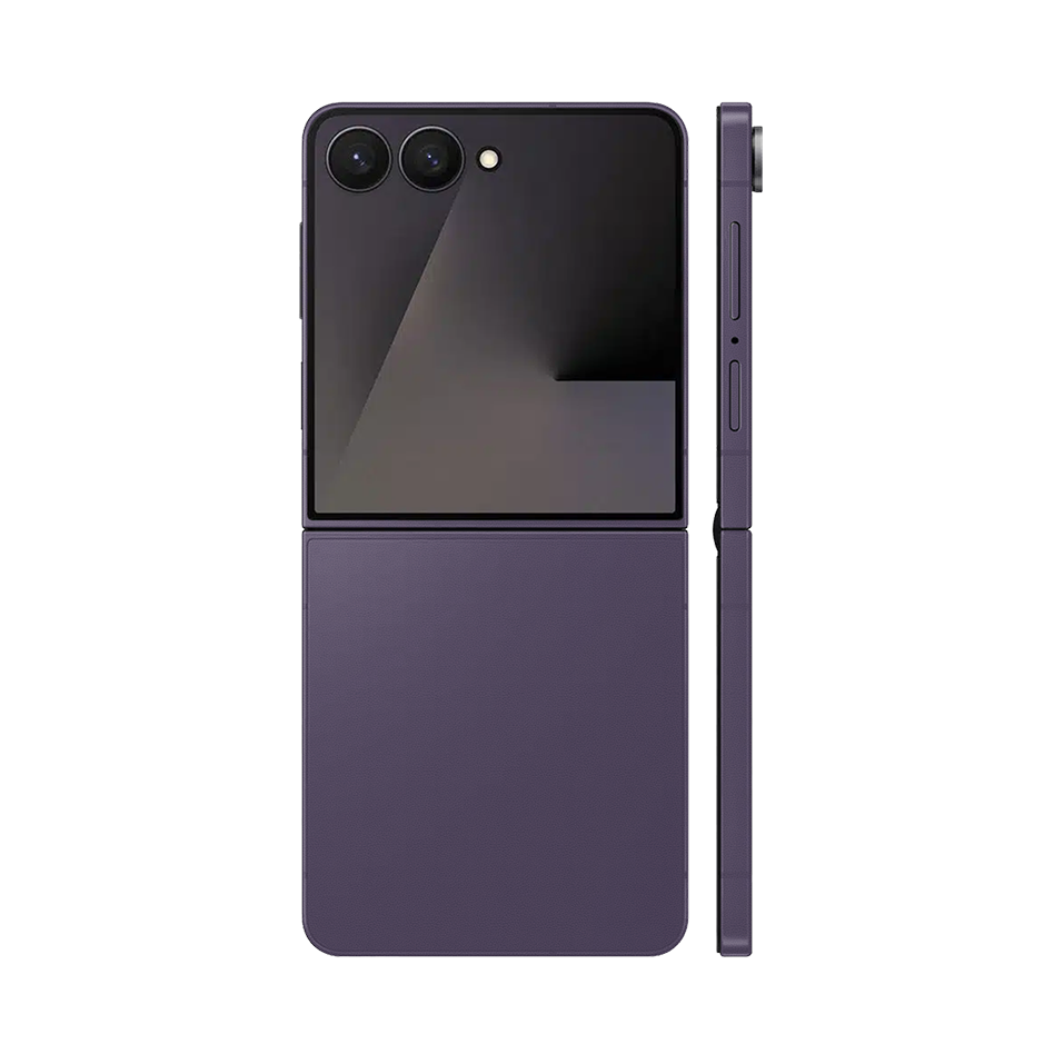 Miếng Dán Da Samsung Z Flip 7 Vân Aran Tím
