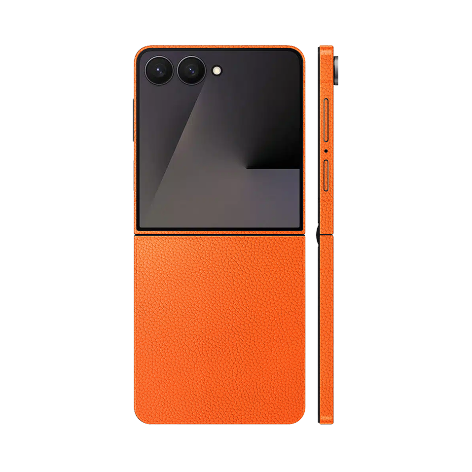 Miếng Dán Da Samsung Z Flip 7 Vân Mil Cam