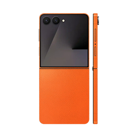 Miếng Dán Da Samsung Z Flip 7 Vân Mil Cam