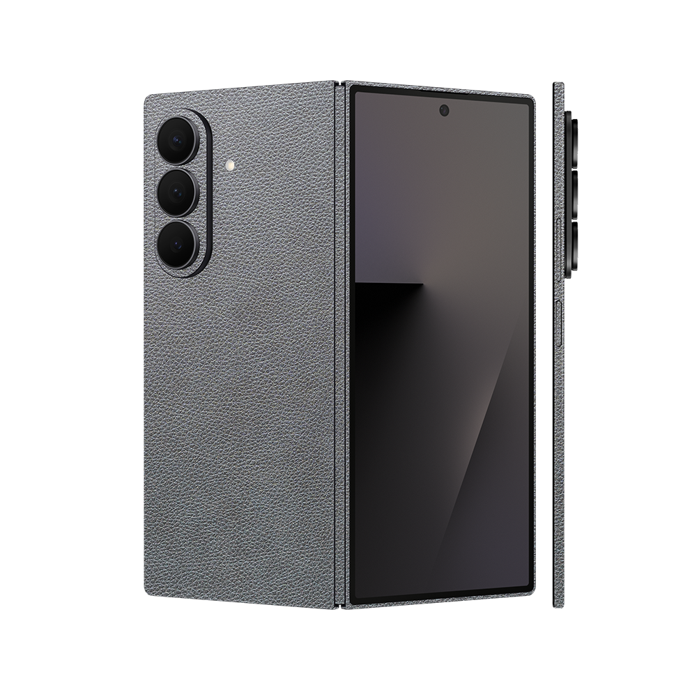 Miếng Dán Da Samsung Z Fold 7 Vân Mil Xám
