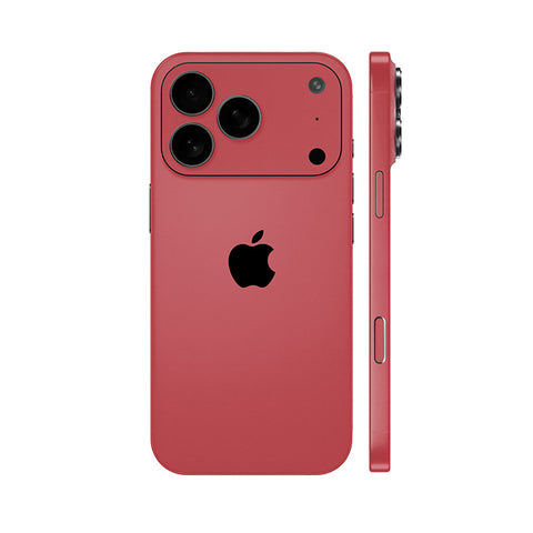 Miếng Dán Da IPhone 17 Series Vân Aran Đỏ