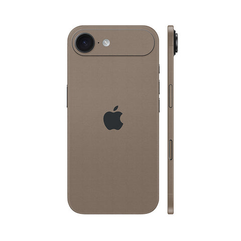 Miếng Dán Da IPhone 17 Series Vân Aran Nâu Kaki