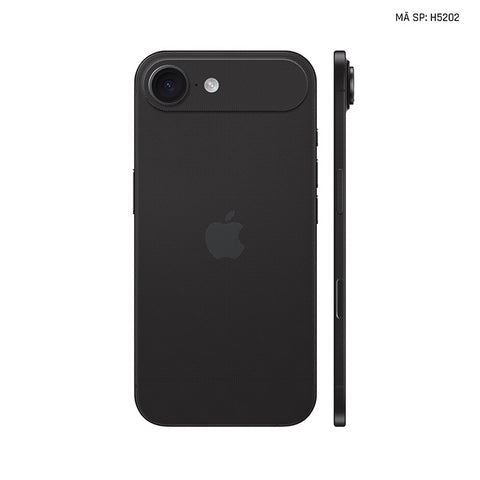 Miếng Dán Da IPhone 17 Series Vân Fabic Đen | H5202