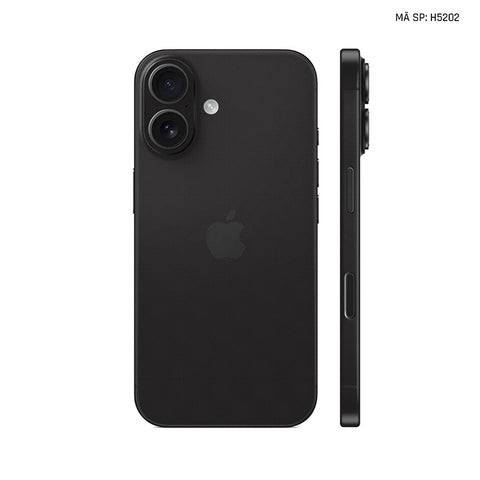 Miếng Dán Da IPhone 17 Series Vân Fabic Đen | H5202