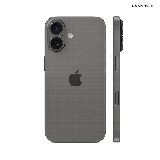 Miếng Dán Da IPhone 17 Series Vân Fabic Xám | H5201