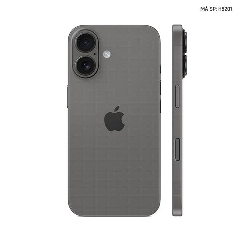 Miếng Dán Da IPhone 17 Series Vân Fabic Xám | H5201