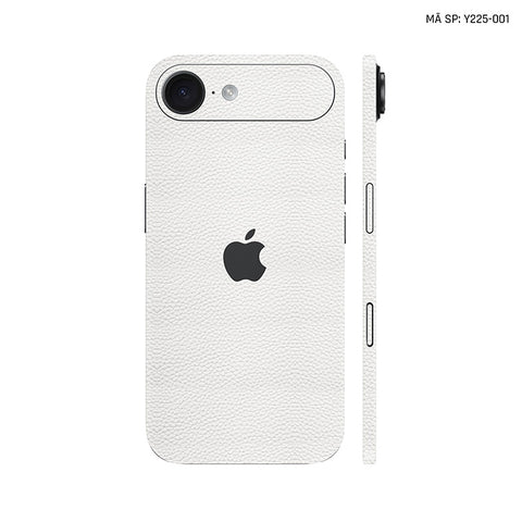 Miếng Dán Da IPhone 17 Series Vân Mil Trắng | Y225-001