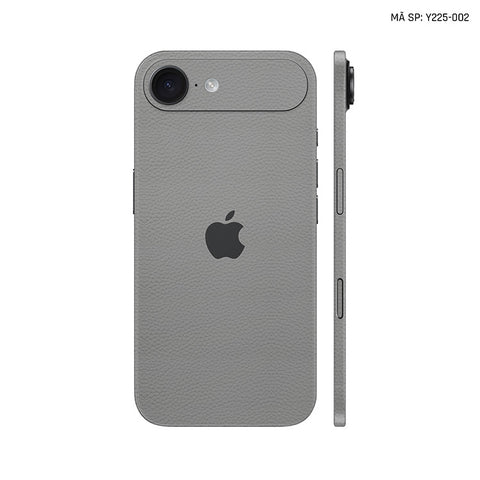 Miếng Dán Da IPhone 17 Series Vân Mil Xám | Y225-002