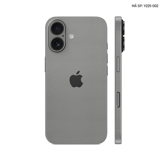 Miếng Dán Da IPhone 17 Series Vân Mil Xám | Y225-002