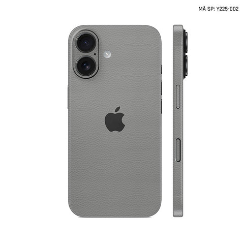 Miếng Dán Da IPhone 17 Series Vân Mil Xám | Y225-002