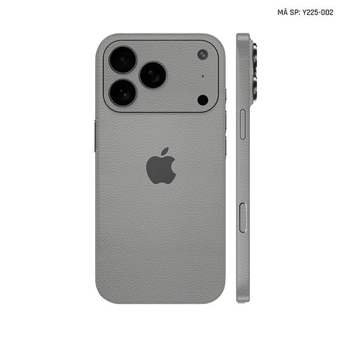 Miếng Dán Da IPhone 17 Series Vân Mil Xám | Y225-002