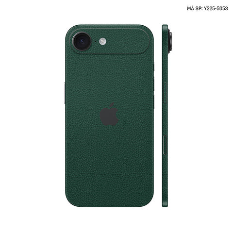 Miếng Dán Da IPhone 17 Series Vân Mil Xanh Rêu | Y225-5053