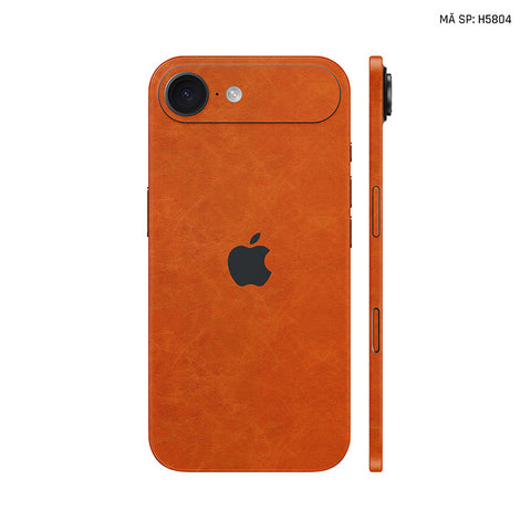 Miếng Dán Da IPhone 17 Series Vân Nappa Nâu Bò | H5804