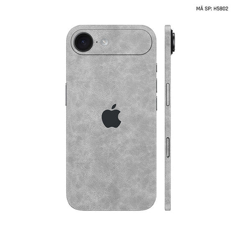 Miếng Dán Da IPhone 17 Series Vân Nappa Xám | H5802