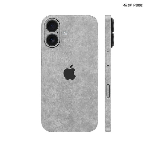 Miếng Dán Da IPhone 17 Series Vân Nappa Xám | H5802