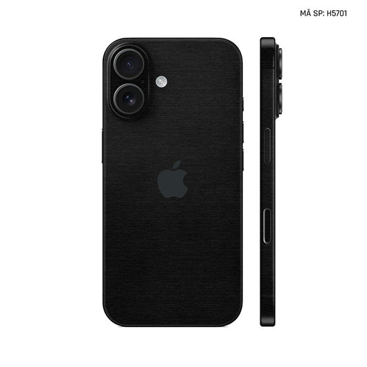 Miếng Dán Da IPhone 17 Series Vân Vải Đen | H5701