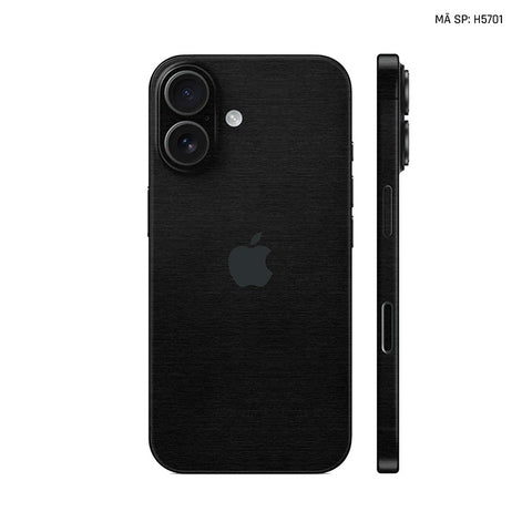 Miếng Dán Da IPhone 17 Series Vân Vải Đen | H5701