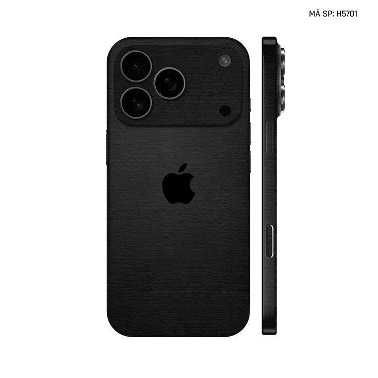 Miếng Dán Da IPhone 17 Series Vân Vải Đen | H5701