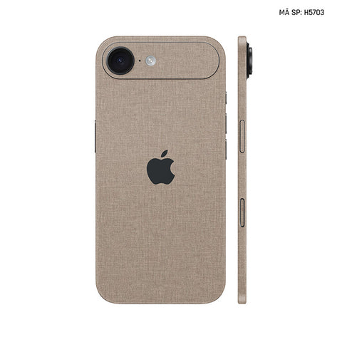 Miếng Dán Da IPhone 17 Series Vân Vải Kaki | H5703