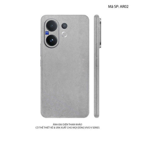 Miếng Dán Da Vivo V60 Series Vân Aran Xám Ghi | AR02
