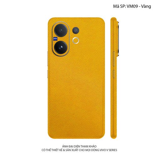 Miếng Dán Da Vivo V60 Series Vân Mil Vàng | VM09