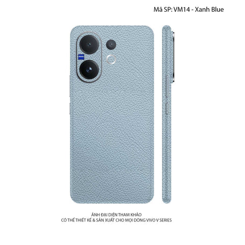 Miếng Dán Da Vivo V60 Series Vân Mil Xanh Blue | VM14
