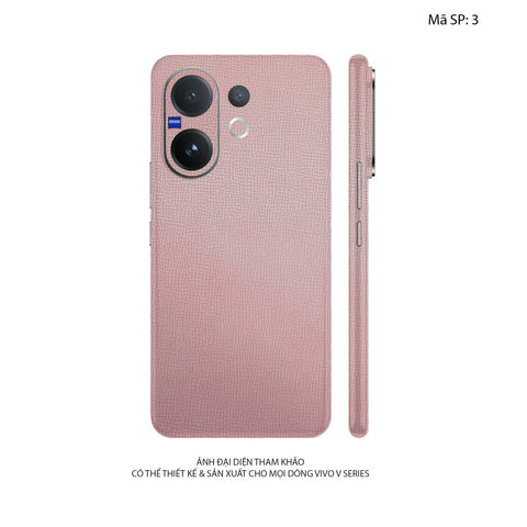 Miếng Dán Da Vivo V60 | Lite Vân Voi Hồng 03