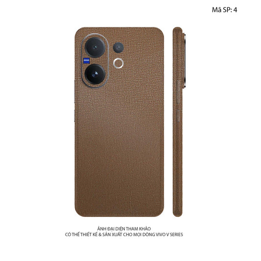 Miếng Dán Da Vivo V60 | Lite Vân Voi Nâu 04
