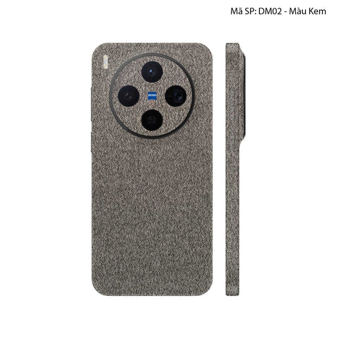 Miếng Dán Da Vivo X300 Series Vân Demin Kem | DM02