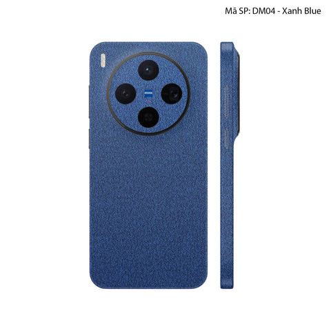 Miếng Dán Da Vivo X300 Series Vân Demin Xanh Navy | DM04