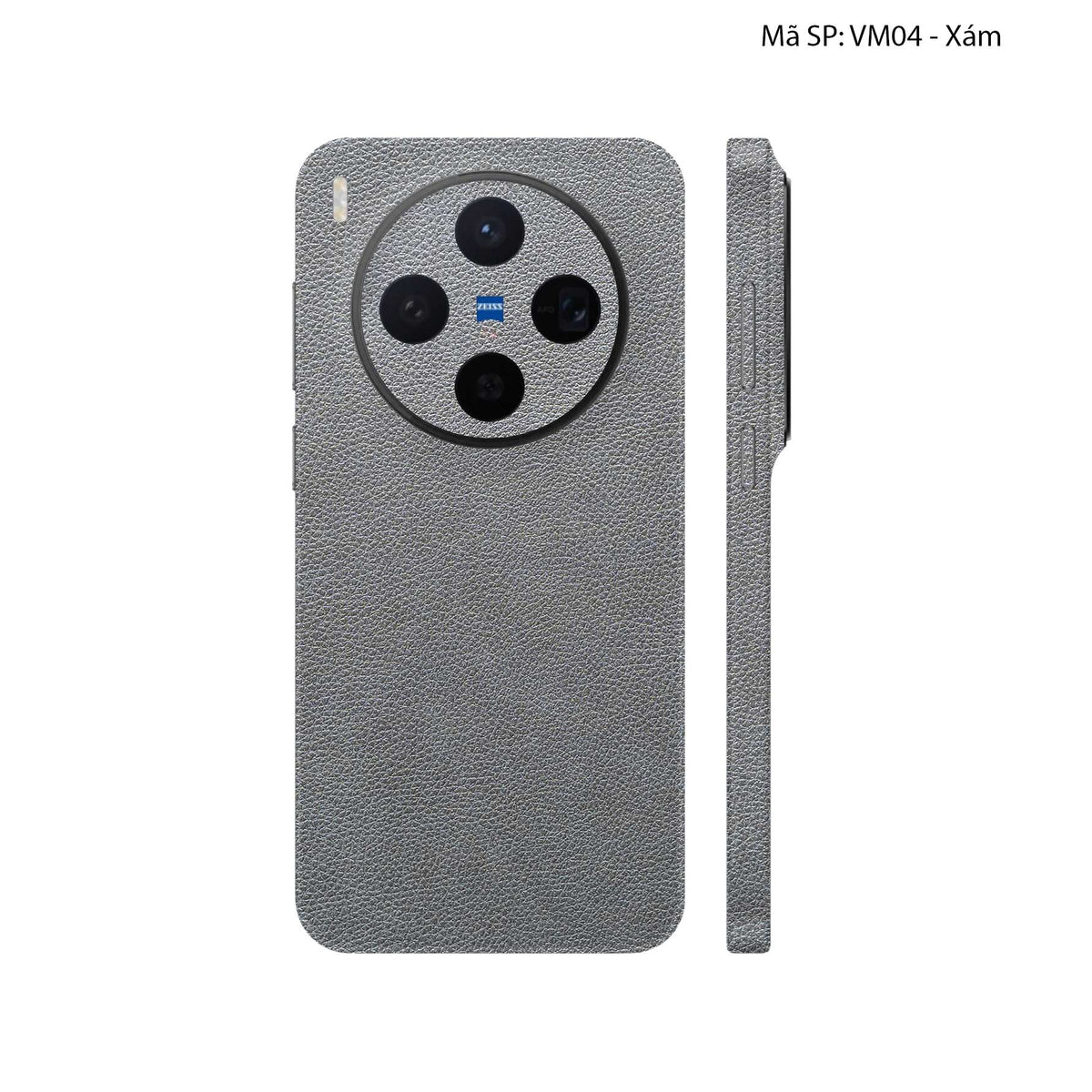 Miếng Dán Da Vivo X300 Series Vân Mil Xám | VM04
