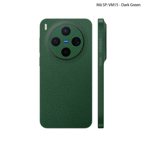 Miếng Dán Da Vivo X300 Series Vân Mil Xanh Đậm | VM15