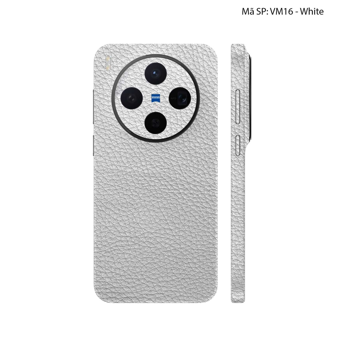 Miếng Dán Da Vivo X300 Series Vân Mil Trắng | VM16