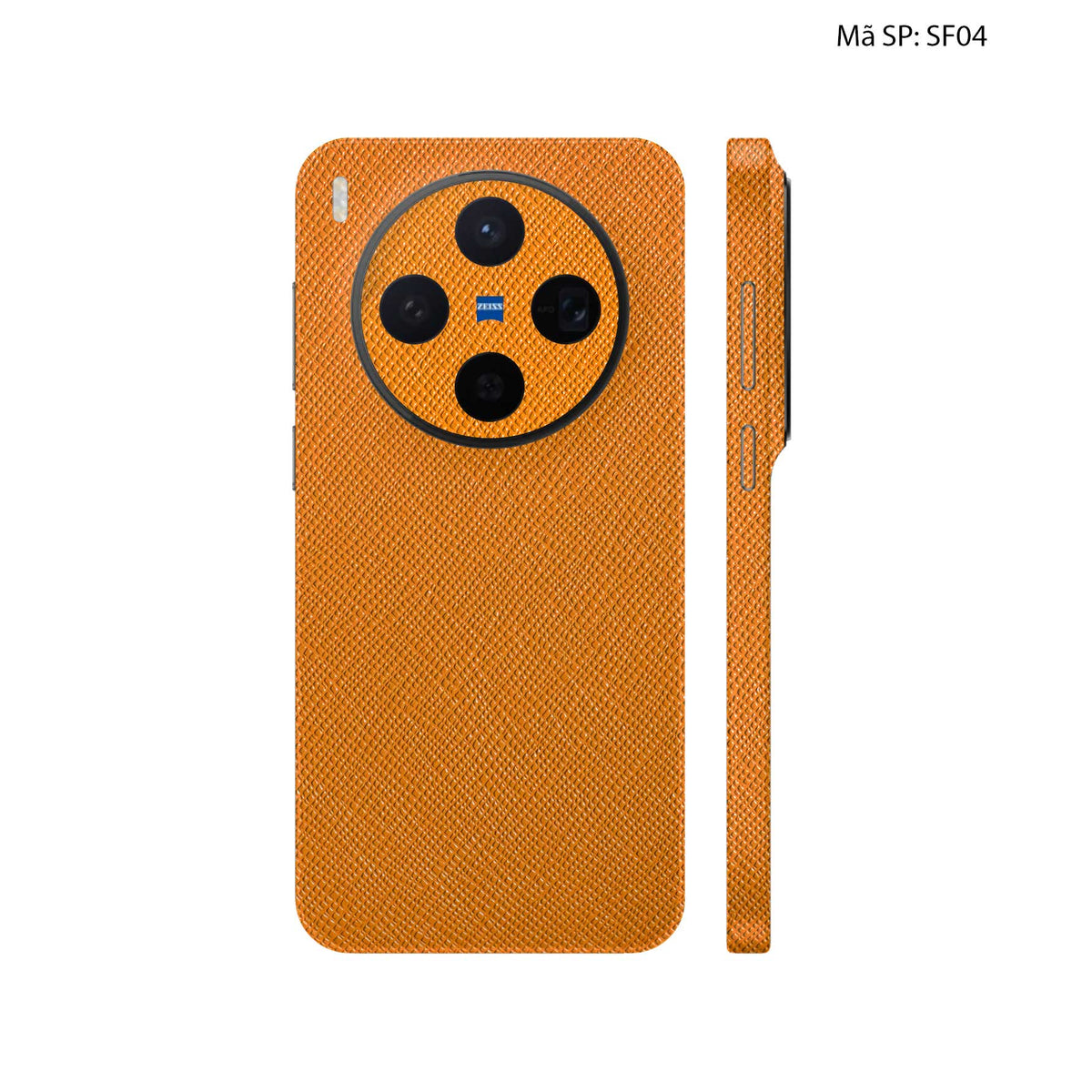 Miếng Dán Da Vivo X300 Series Vân Saffiano Cam | SF04