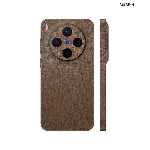 Miếng Dán Da Vivo X300 | Pro | Ultra Vân Voi Nâu 04
