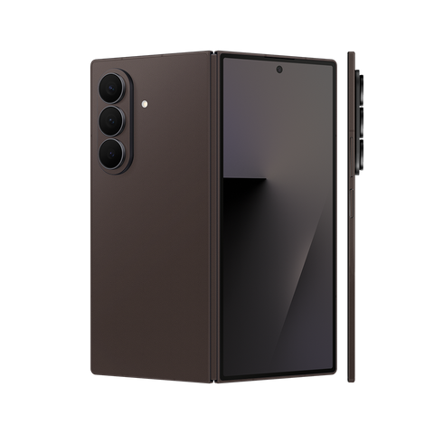 Miếng Dán Da Samsung Z Fold 7 Vân Aran Nâu Cafe