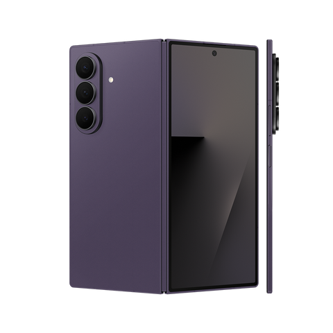 Miếng Dán Da Samsung Z Fold 7 Vân Aran Tím