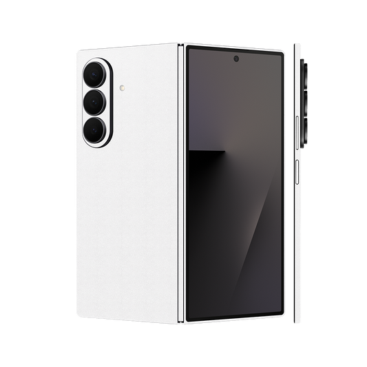 Miếng Dán Da Samsung Z Fold 7 Vân Aran Trắng