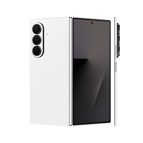 Miếng Dán Da Samsung Z Fold 7 Vân Aran Trắng