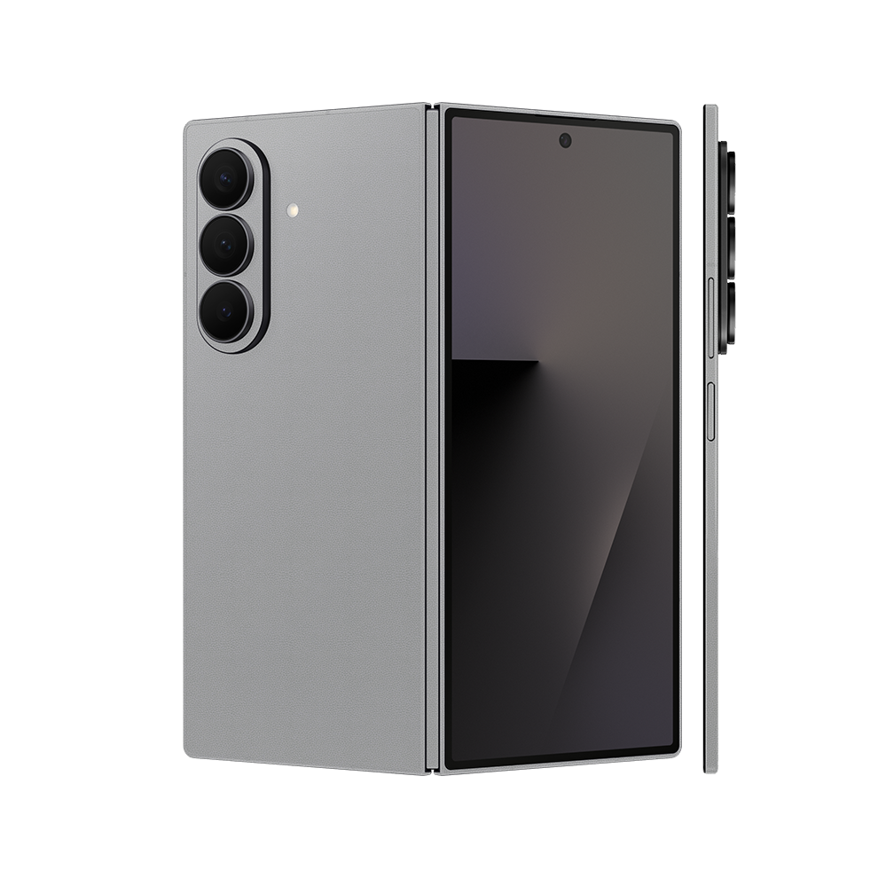 Miếng Dán Da Samsung Z Fold 7 Vân Aran Xám