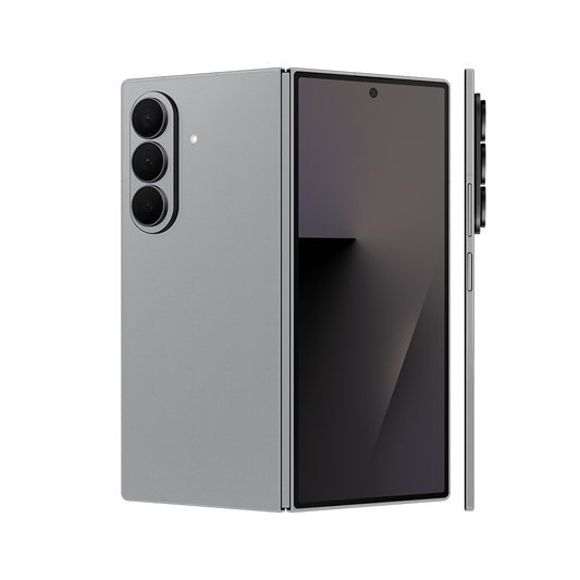 Miếng Dán Da Samsung Z Fold 7 Vân Aran Xám