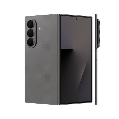 Miếng Dán Da Samsung Z Fold 7 Vân Fabic Xám