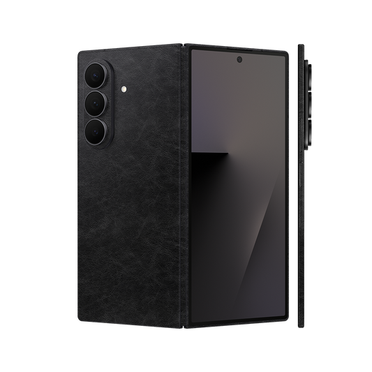 Miếng Dán Da Samsung Z Fold 7 Vân Nappa Đen
