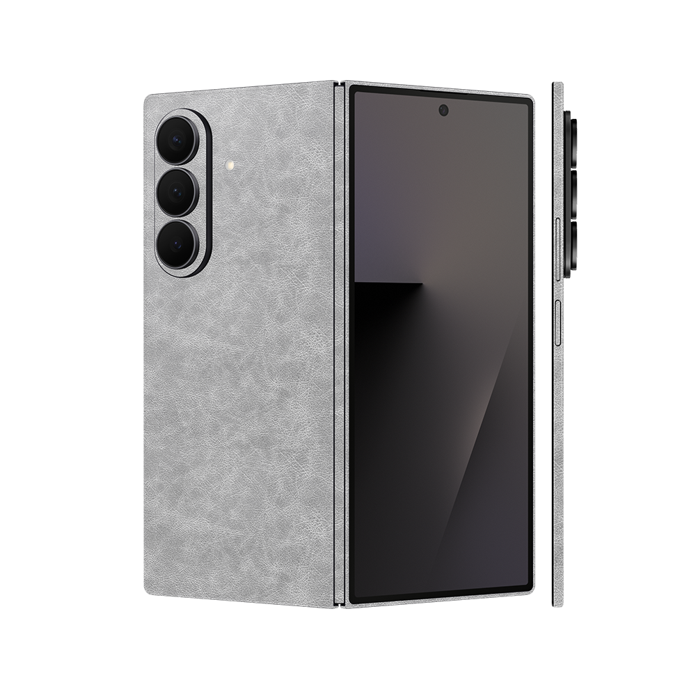 Miếng Dán Da Samsung Z Fold 7 Vân Nappa Xám