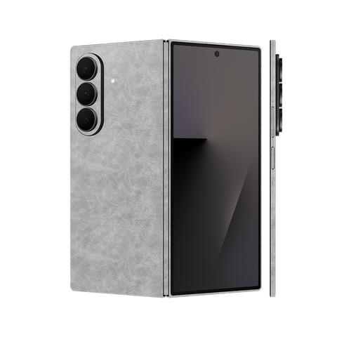 Miếng Dán Da Samsung Z Fold 7 Vân Nappa Xám