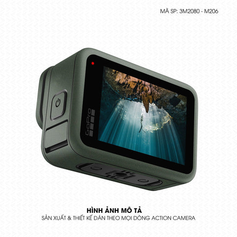 Dán Skin 3M Đổi Màu Action Camera Xanh Quân Đội | 3M2080-M206